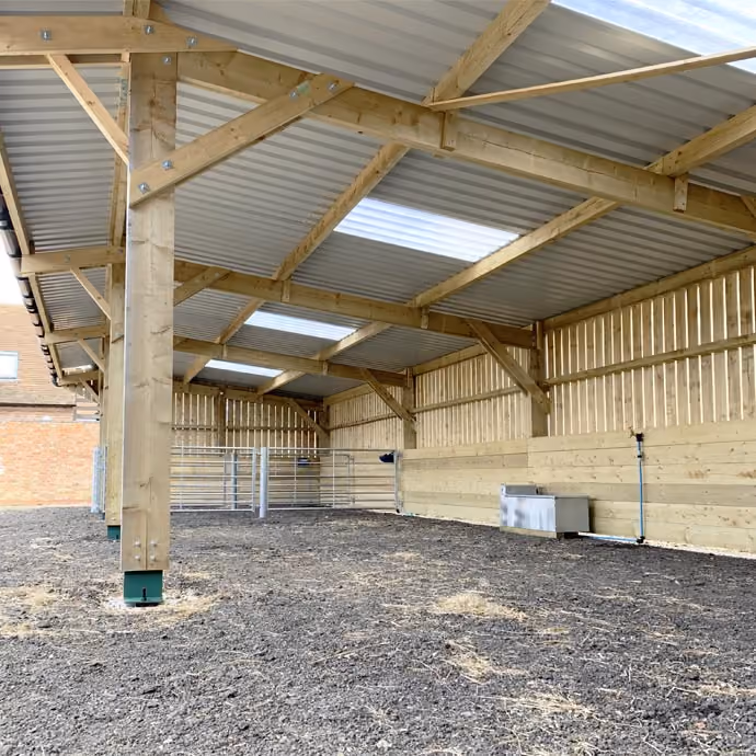 Timber barn in the Cotswolds