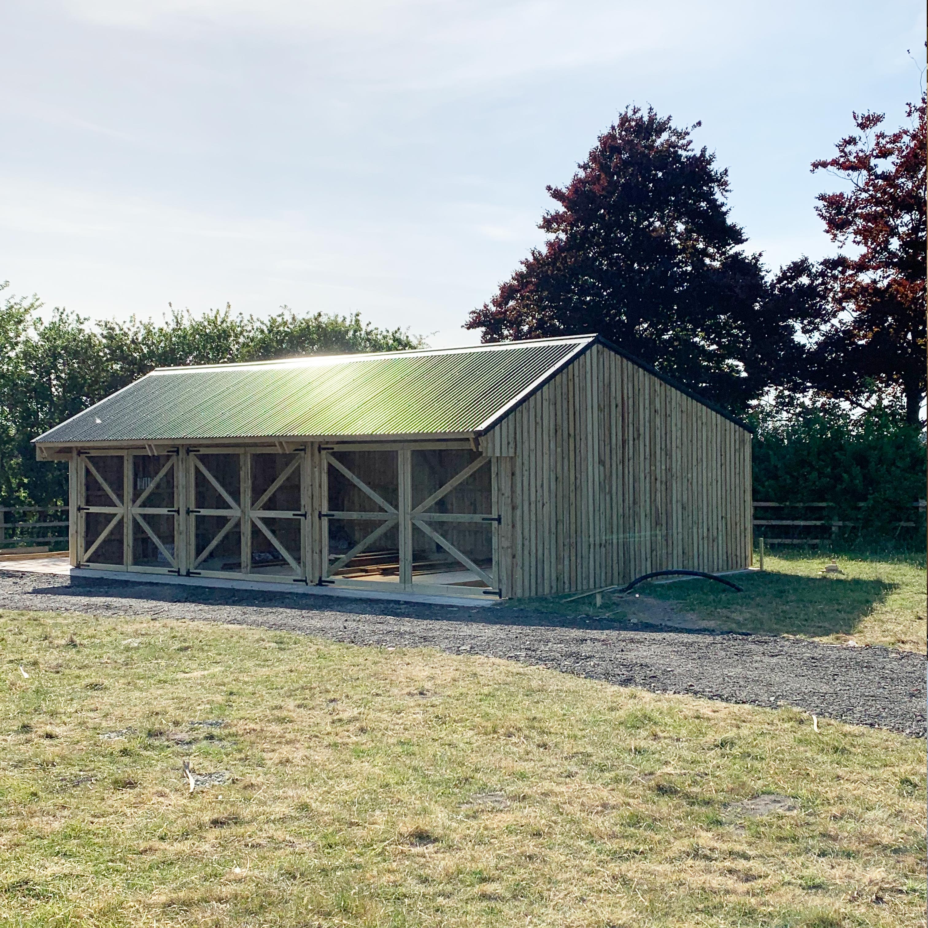 Timber framed farm building contractor in Warwickshire