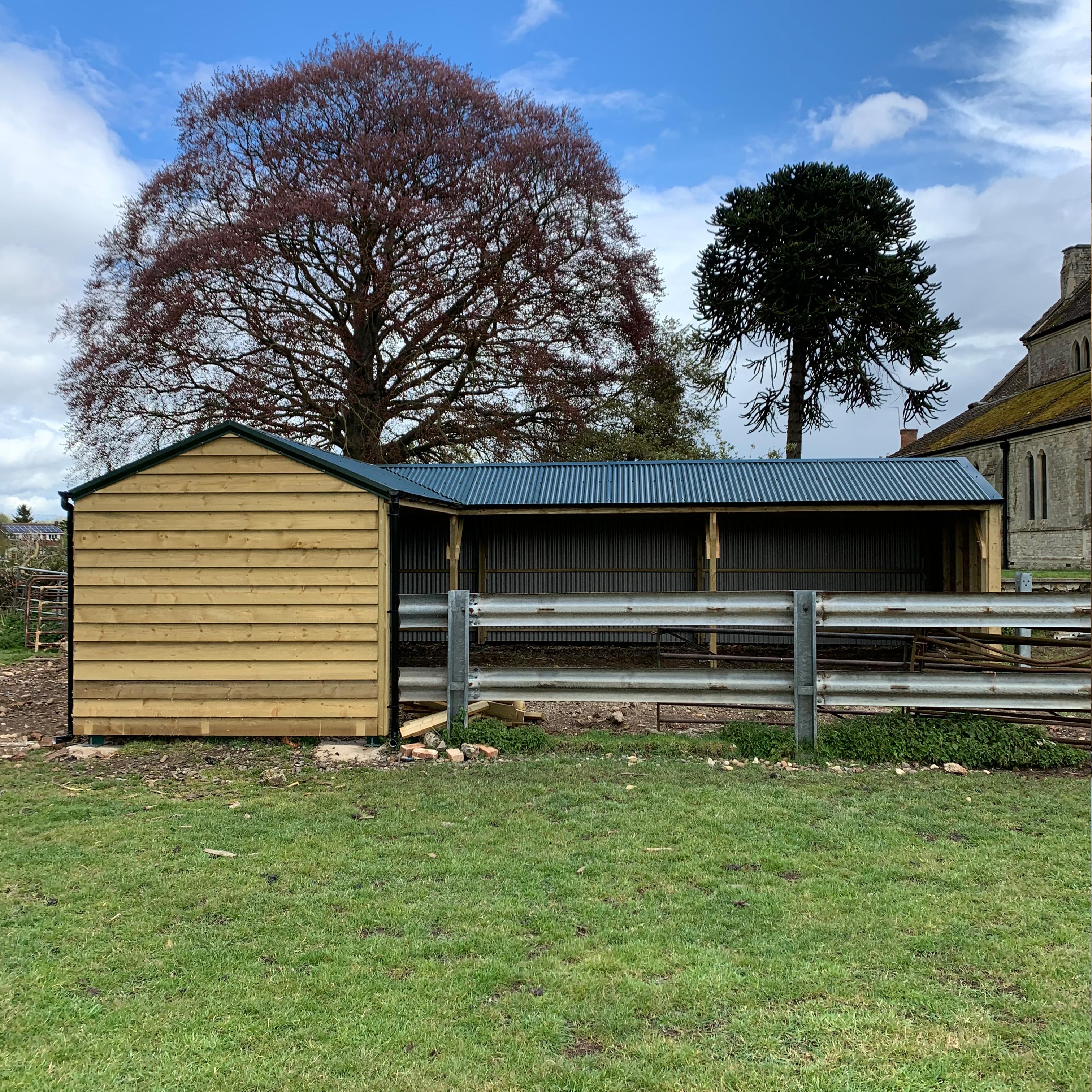 Timber framed farm building contractor in Warwickshire