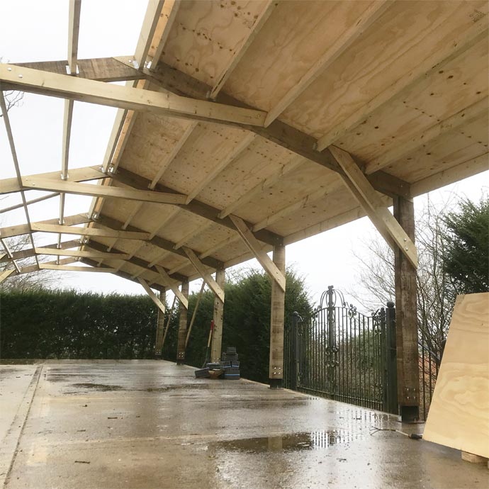 Timber framed farm buildings Warwickshire