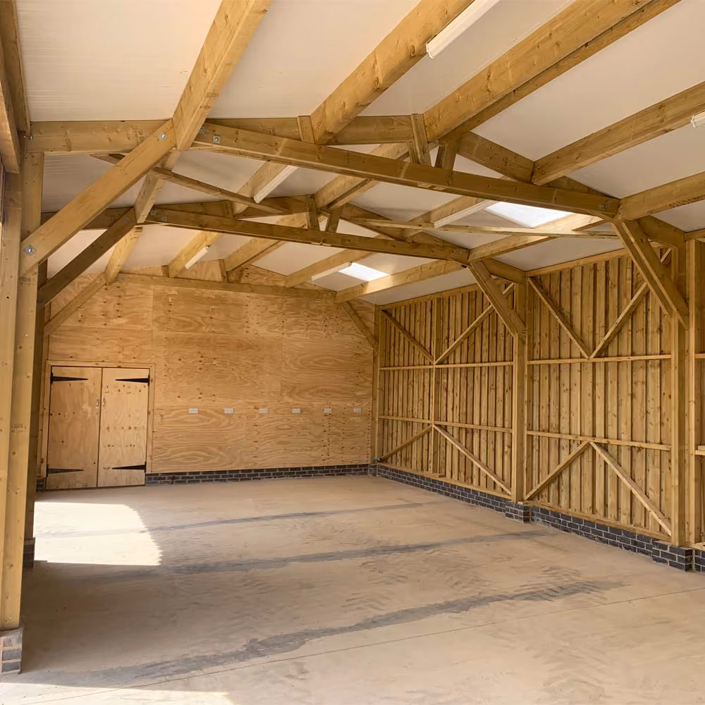 Timber framed farm building