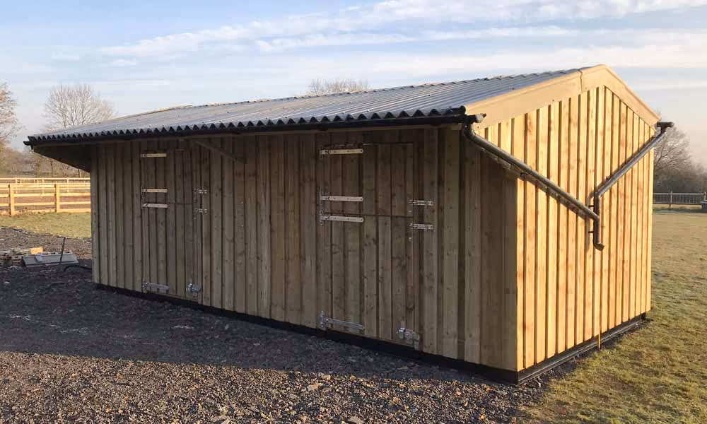 Timber framed stable